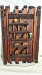 اطار خشبي لمكتبة